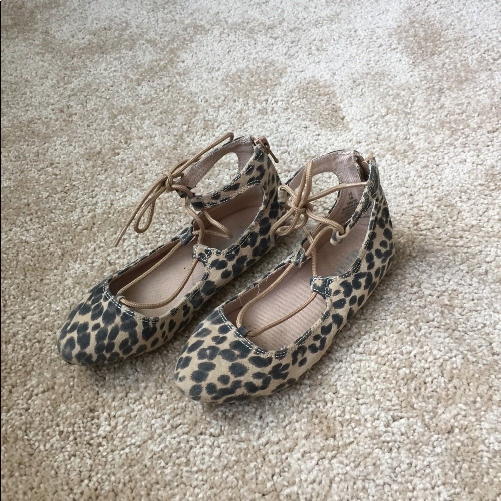 Leopard print ballet flats
